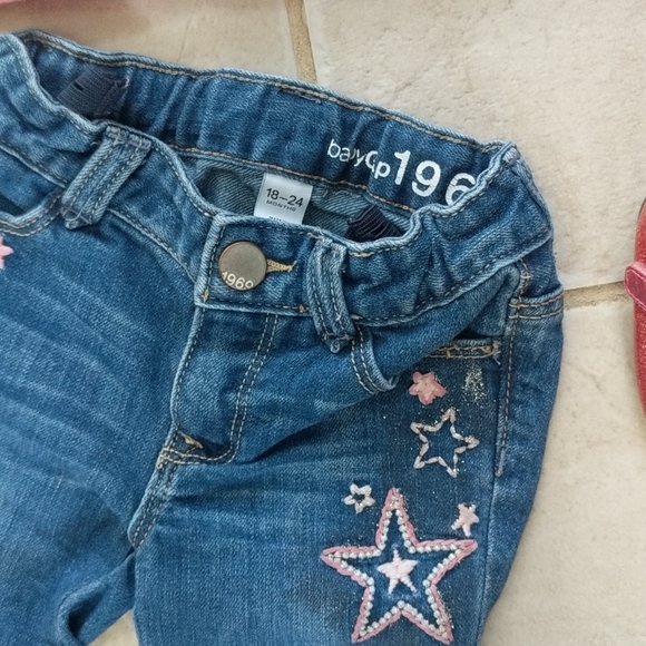 Girls 18-24m ballerina star pink jeans shirt shoes - Picture 5 of 8